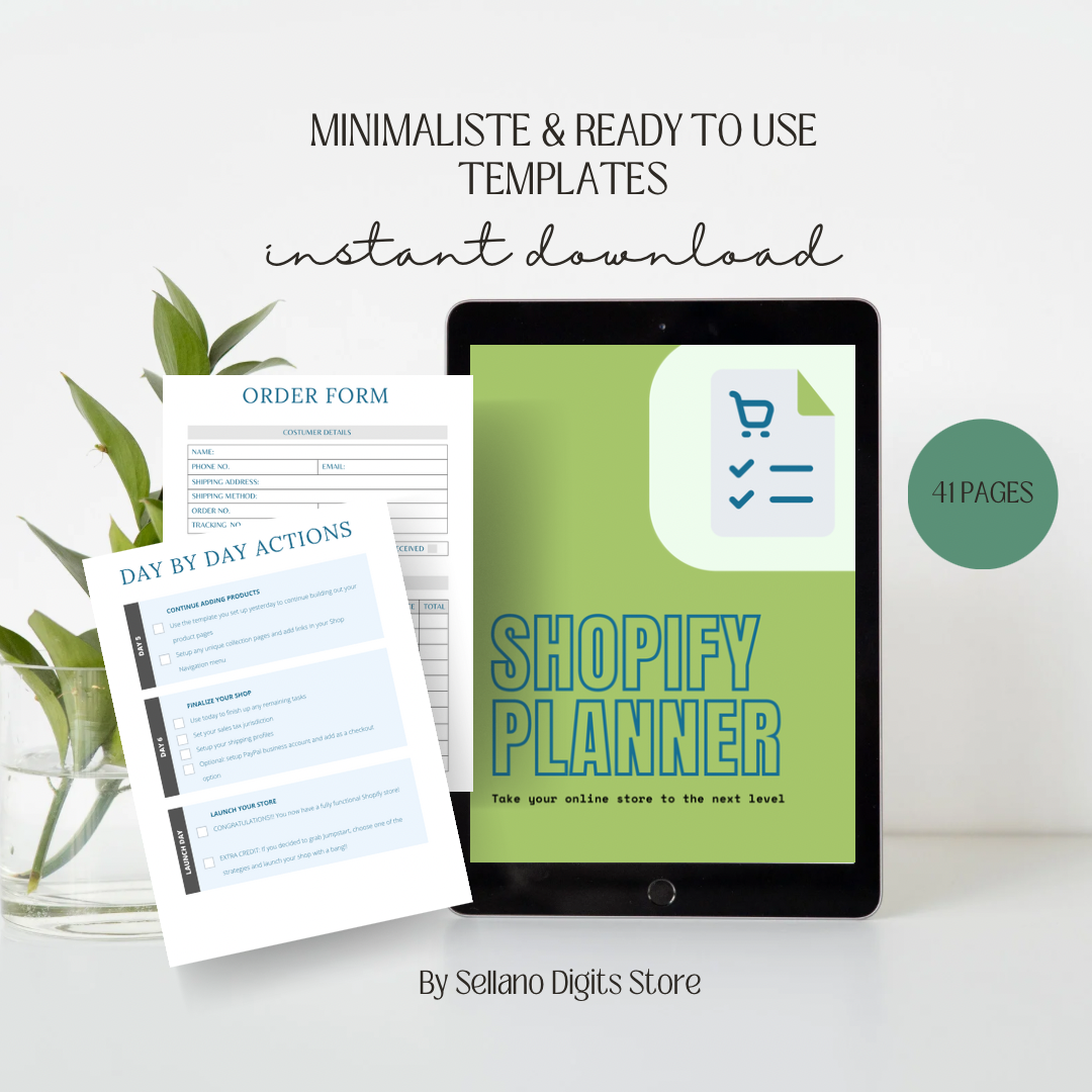 Shopify Daily task planner